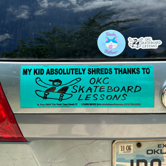 OKCSBL Teal Bumper Sticker